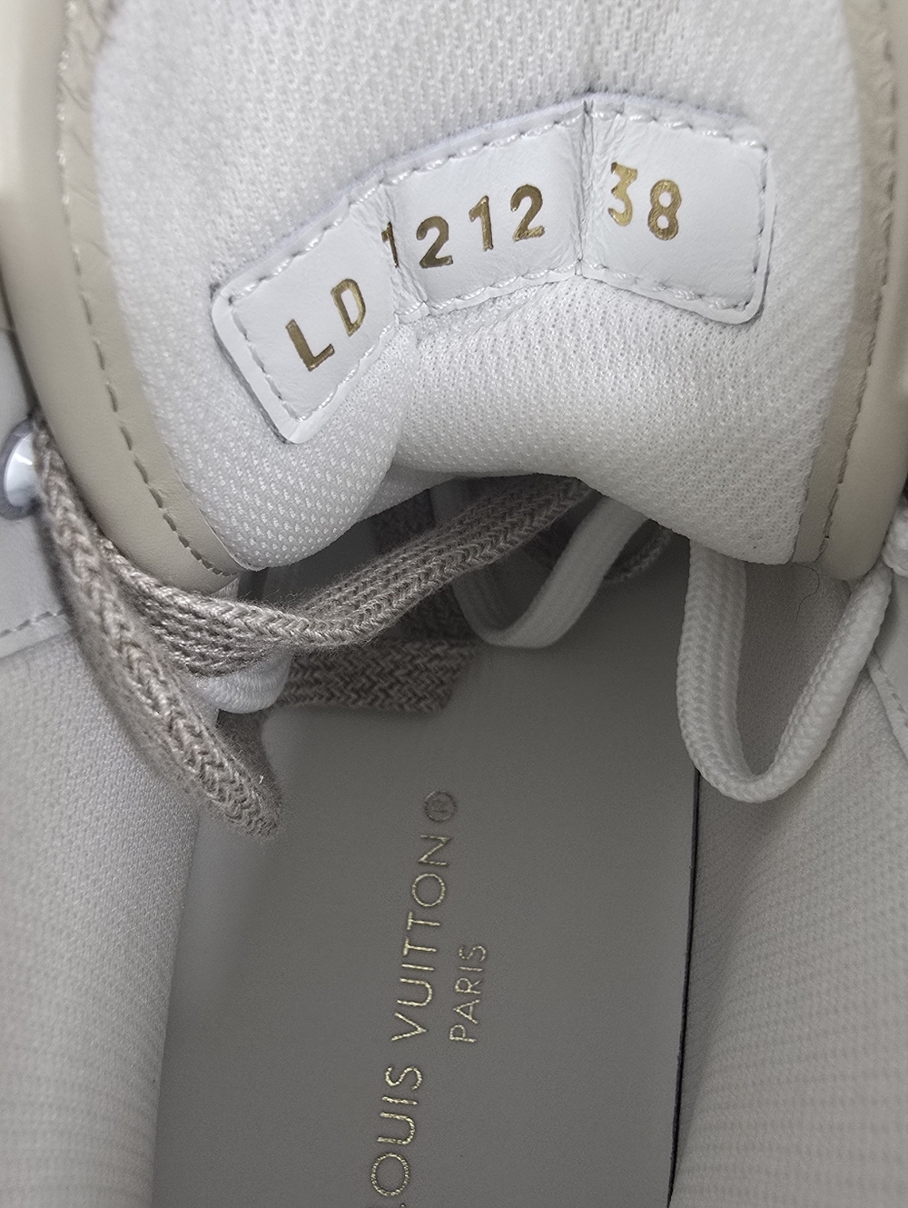 Louis Vuitton Beige Monogram High-Top Sneakers - Picture 9 of 12